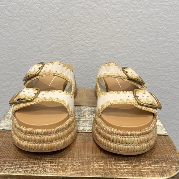 NEW Dolce Vita Wanika Platform Sandals In Sand Size 10 - Picture 5 of 9